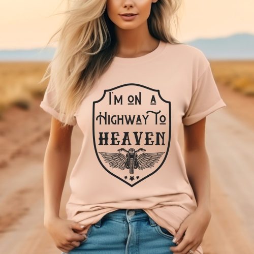 Highway to Heaven - Női Környakú Póló
