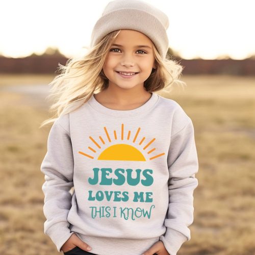 Jesus loves me - Gyerek Pulóver